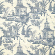 Thibaut Empress Court Navy Wallpaper