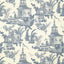 Thibaut Empress Court Navy Wallpaper