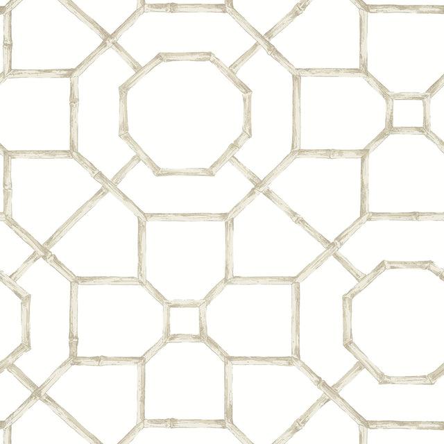 Thibaut Arbor Flax Wallpaper