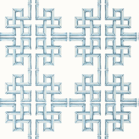 Thibaut BOCA BAMBOO Spa Blue Wallpaper