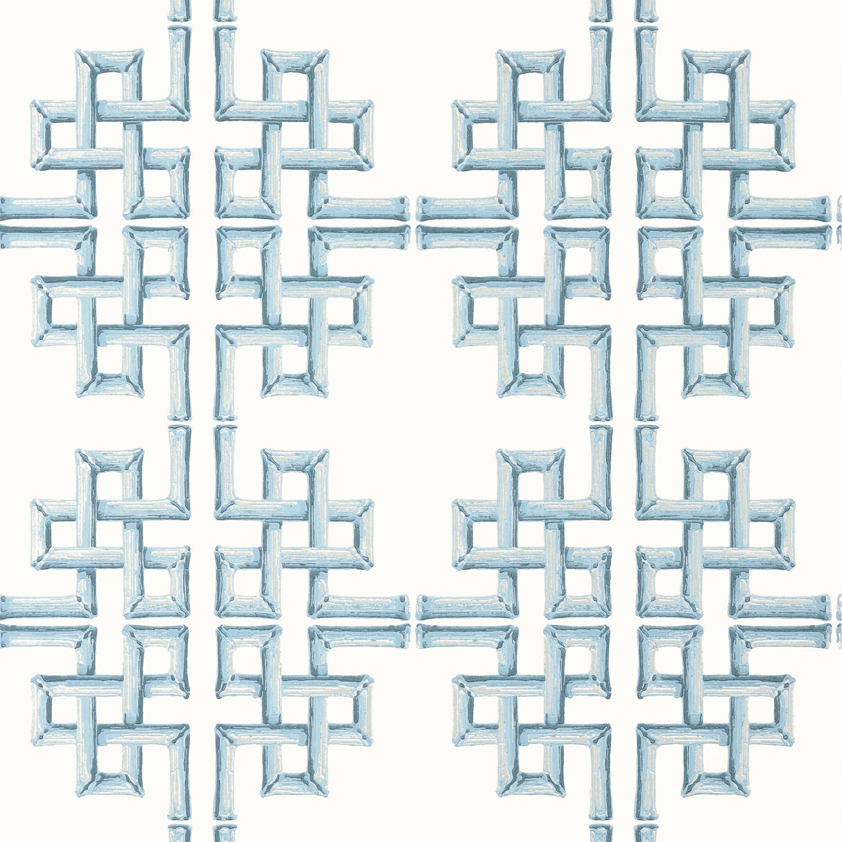 Thibaut Boca Bamboo Spa Blue Wallpaper