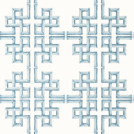 Thibaut Boca Bamboo Spa Blue Wallpaper