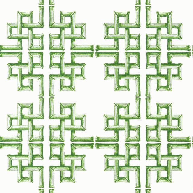 Thibaut Boca Bamboo Green Wallpaper