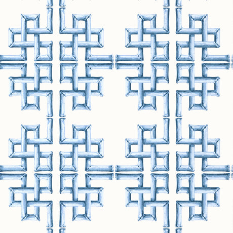 Thibaut BOCA BAMBOO Blue Wallpaper