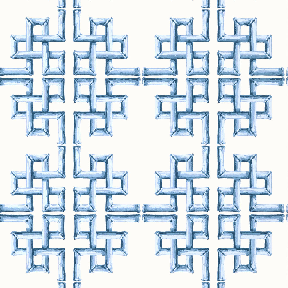 Thibaut Boca Bamboo Blue Wallpaper