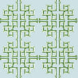 Thibaut BOCA BAMBOO Green and Blue Wallpaper