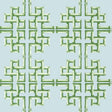 Thibaut Boca Bamboo Green And Blue Wallpaper