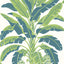 Thibaut BANANA TREE Green and Blue Wallpaper