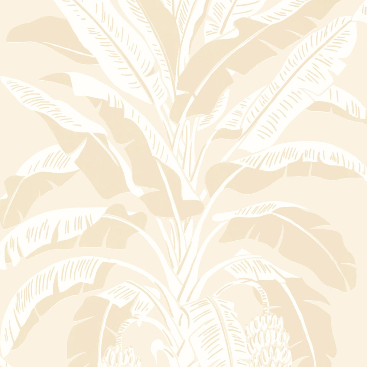 Thibaut BANANA TREE Beige Wallpaper