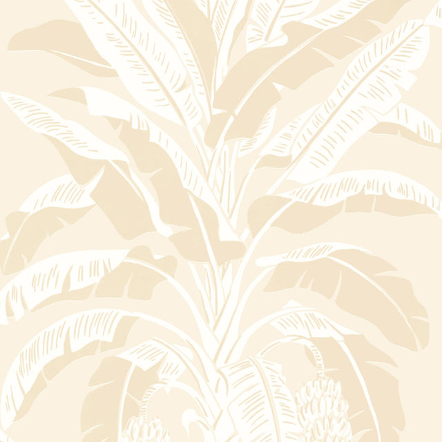 Thibaut BANANA TREE Beige Wallpaper