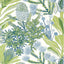 Thibaut Protea Green And Blue Wallpaper