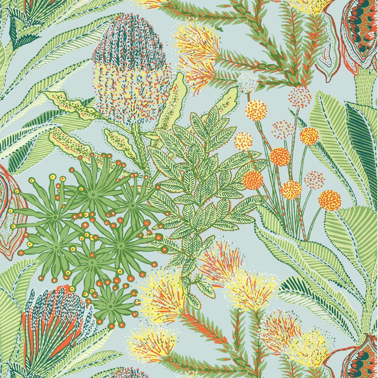 Thibaut PROTEA Light Blue Wallpaper