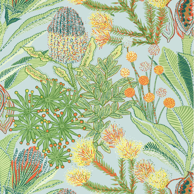 Thibaut PROTEA Light Blue Wallpaper