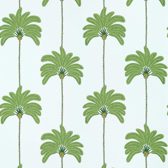 Thibaut Sunset Boulevard Green And Blue Wallpaper