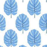 Thibaut MONSTERA Blue Wallpaper