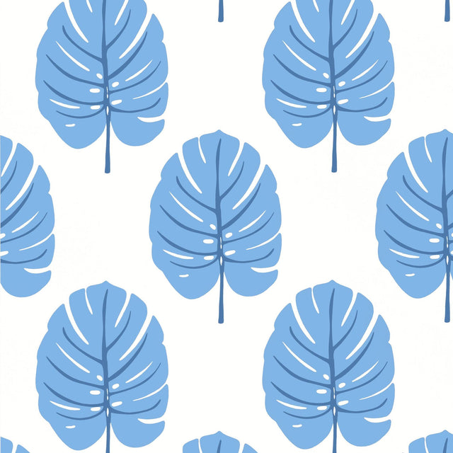 Thibaut MONSTERA Blue Wallpaper
