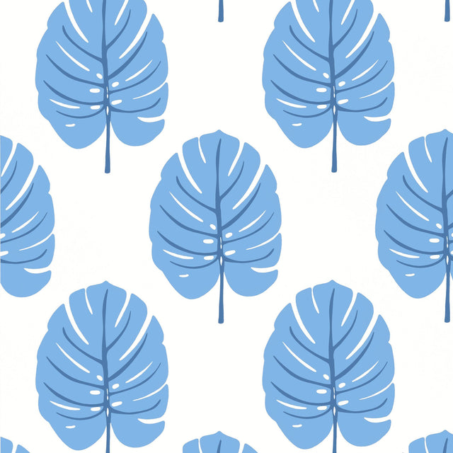 Thibaut Monstera Blue Wallpaper
