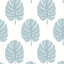 Thibaut MONSTERA Spa Blue Wallpaper