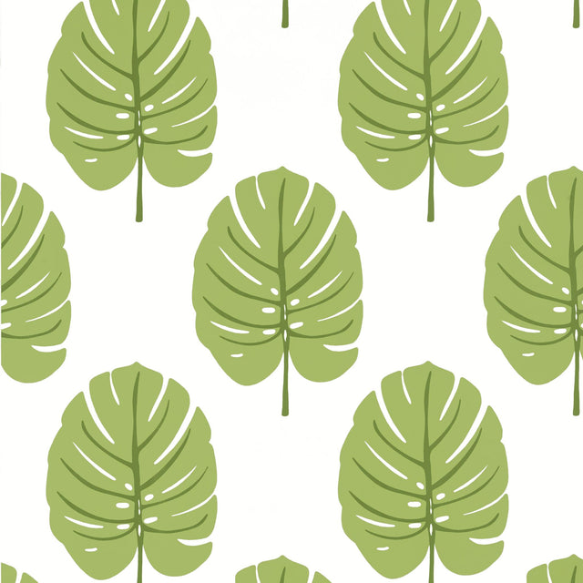 Thibaut MONSTERA Apple Green Wallpaper