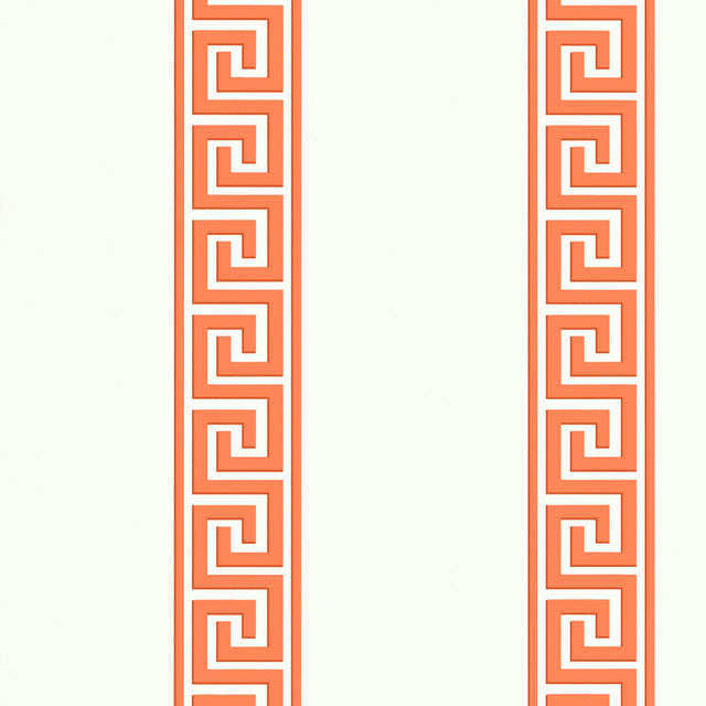 Thibaut Andreas Stripe Coral Wallpaper