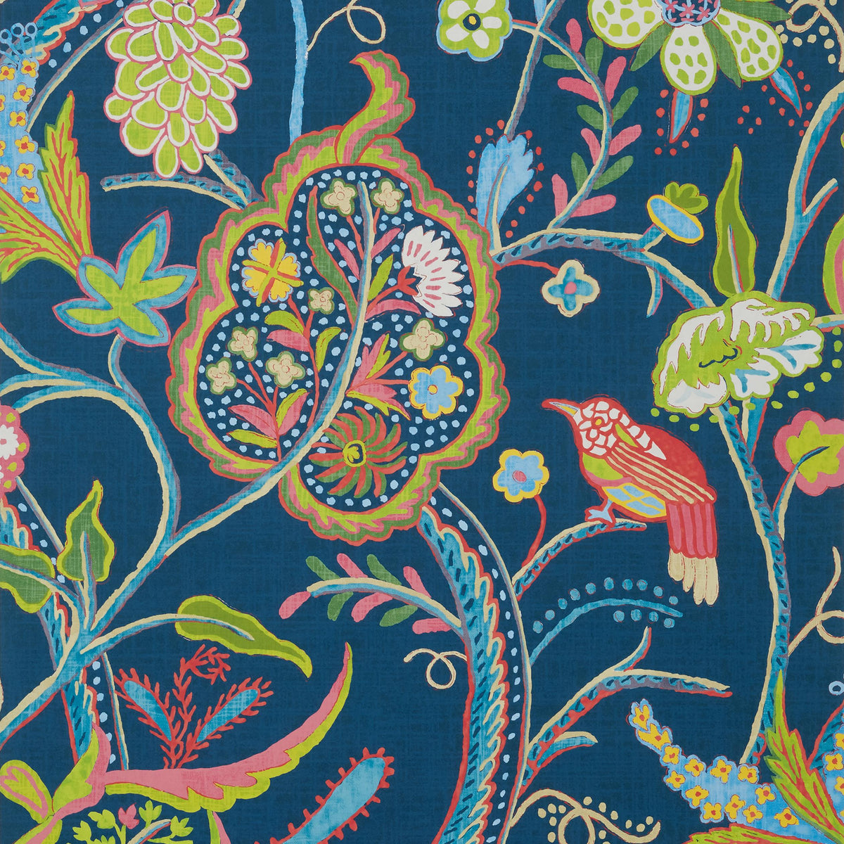 Thibaut Windsor Navy Wallpaper