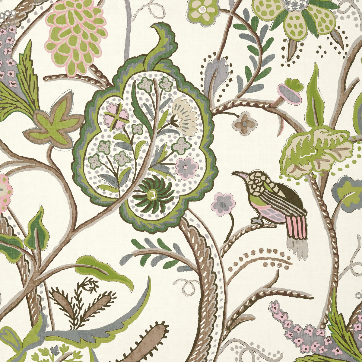 Thibaut Windsor Brown And Green Wallpaper