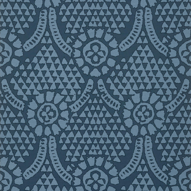 Thibaut Chamomile Navy Wallpaper
