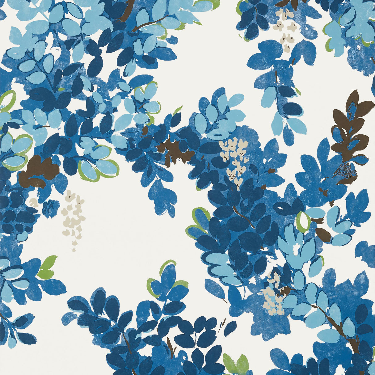 Thibaut Central Park Blue And Green Wallpaper
