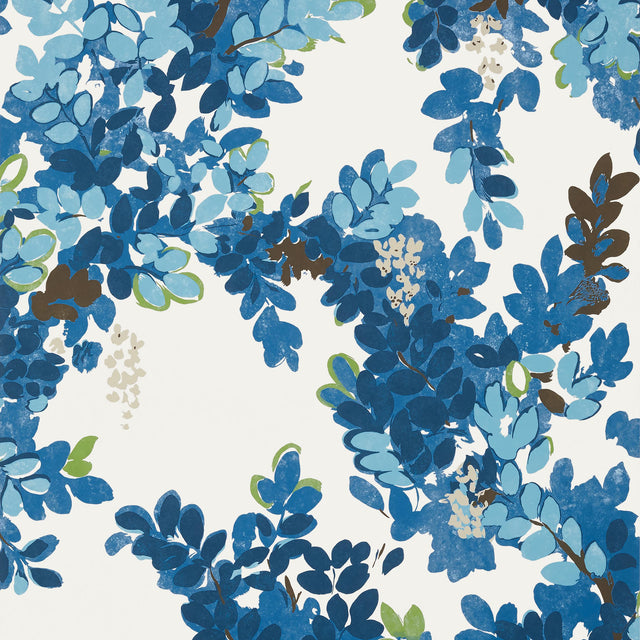 Thibaut Central Park Blue And Green Wallpaper