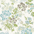 Thibaut Spring Garden Spa Blue Wallpaper