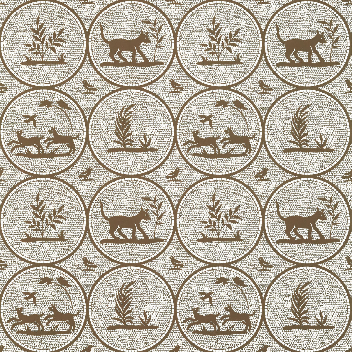 Thibaut Dooley Brown Wallpaper