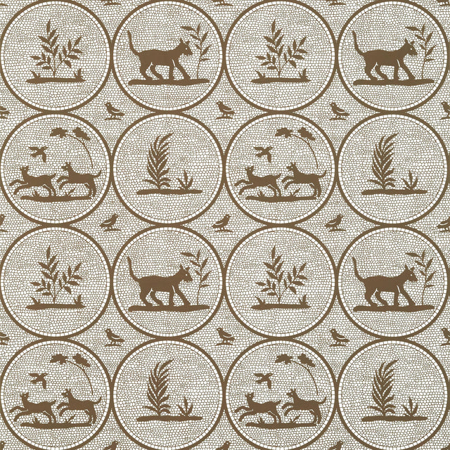 Thibaut Dooley Brown Wallpaper