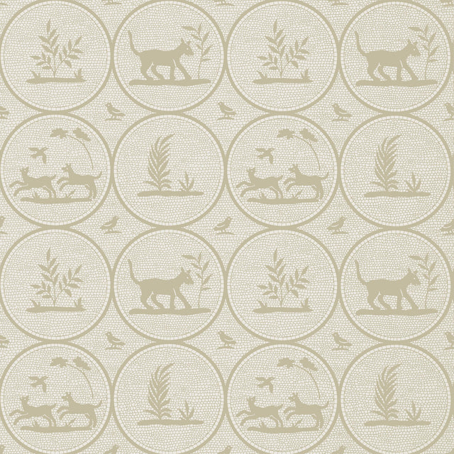 Thibaut Dooley Beige Wallpaper