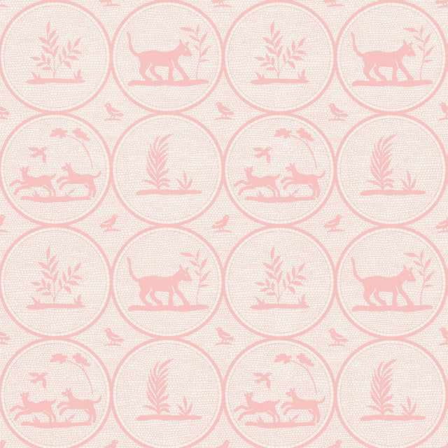 Thibaut Dooley Pink Wallpaper