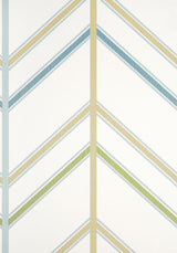 Thibaut VENTURA Beige and Spa Blue Wallpaper