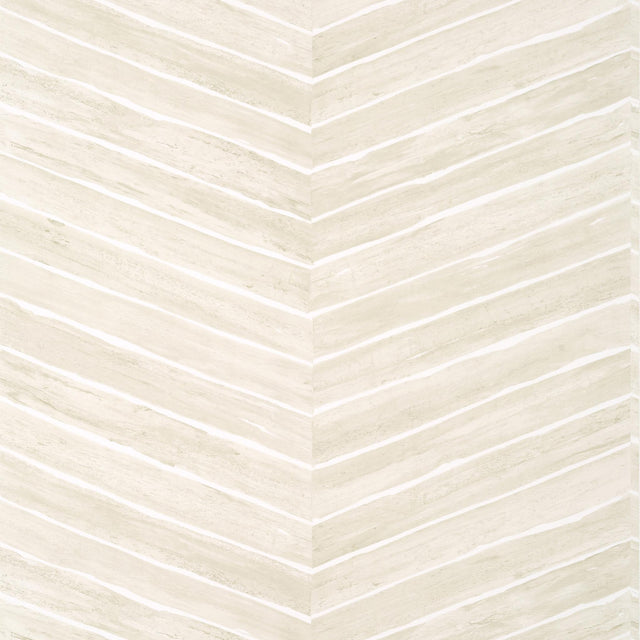 Thibaut WOOD HERRINGBONE Oyster Wallpaper