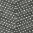 Thibaut WOOD HERRINGBONE Charcoal Wallpaper