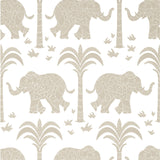 Thibaut Elephant Beige Wallpaper