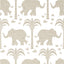 Thibaut Elephant Beige Wallpaper