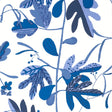 Thibaut Matisse Leaf Blue And White Wallpaper