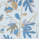 Thibaut MATISSE LEAF Lavender and Blue Wallpaper