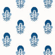 Thibaut TYBEE BUD Blue and White Wallpaper