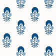 Thibaut Tybee Bud Blue And White Wallpaper