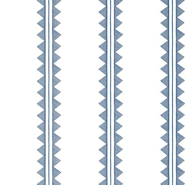 Thibaut Agave Stripe Navy Wallpaper