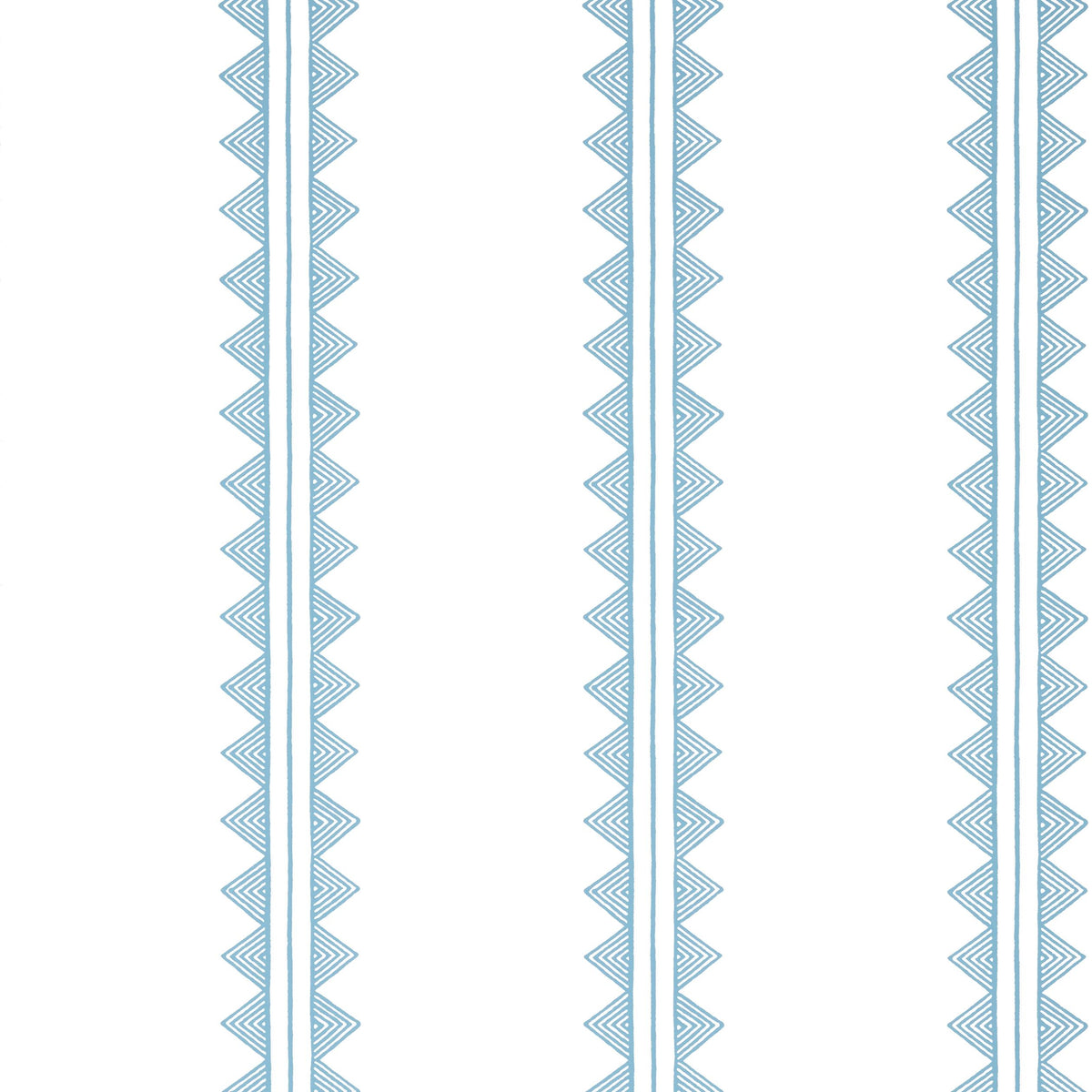 Thibaut Agave Stripe French Blue Wallpaper