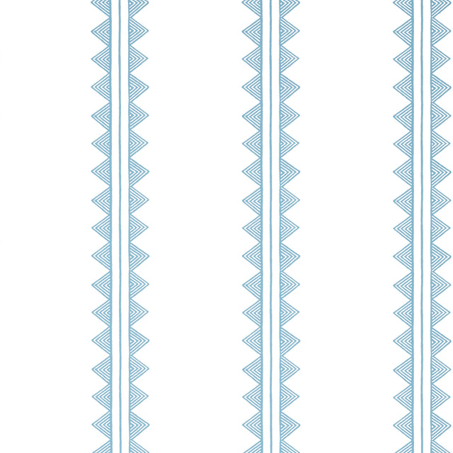 Thibaut Agave Stripe French Blue Wallpaper