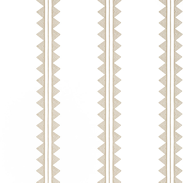 Thibaut Agave Stripe Camel Wallpaper