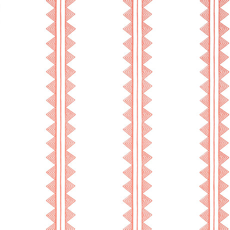 Thibaut AGAVE STRIPE Coral Wallpaper