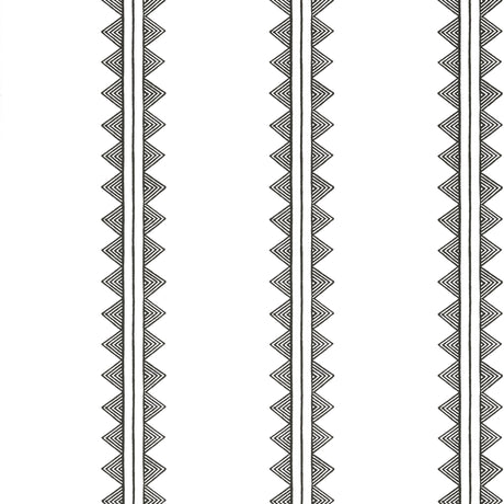Thibaut AGAVE STRIPE Black Wallpaper