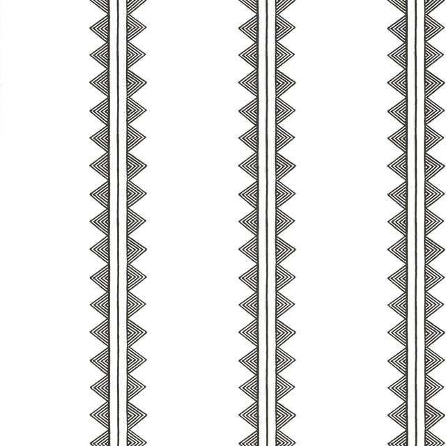 Thibaut AGAVE STRIPE Black Wallpaper